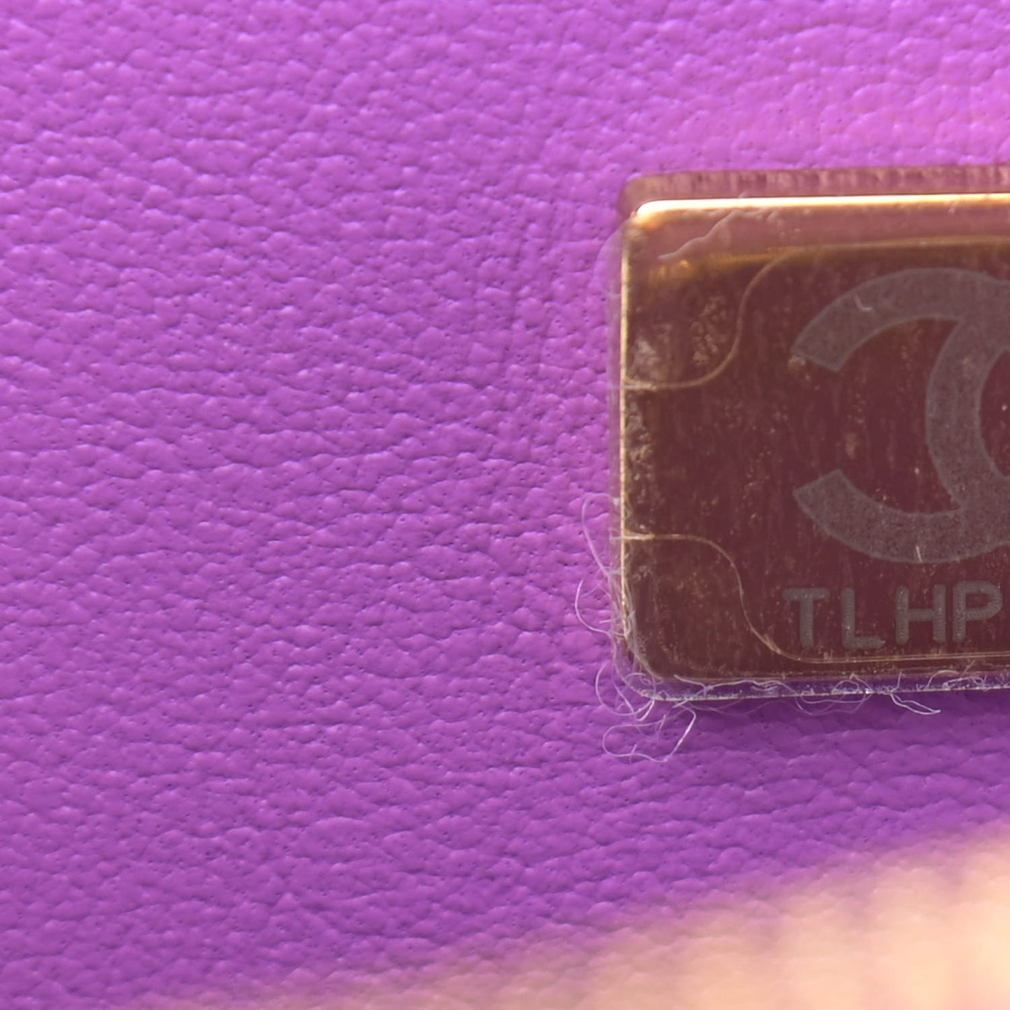 Lambskin Quilted CC In Love Heart Bag Purple
