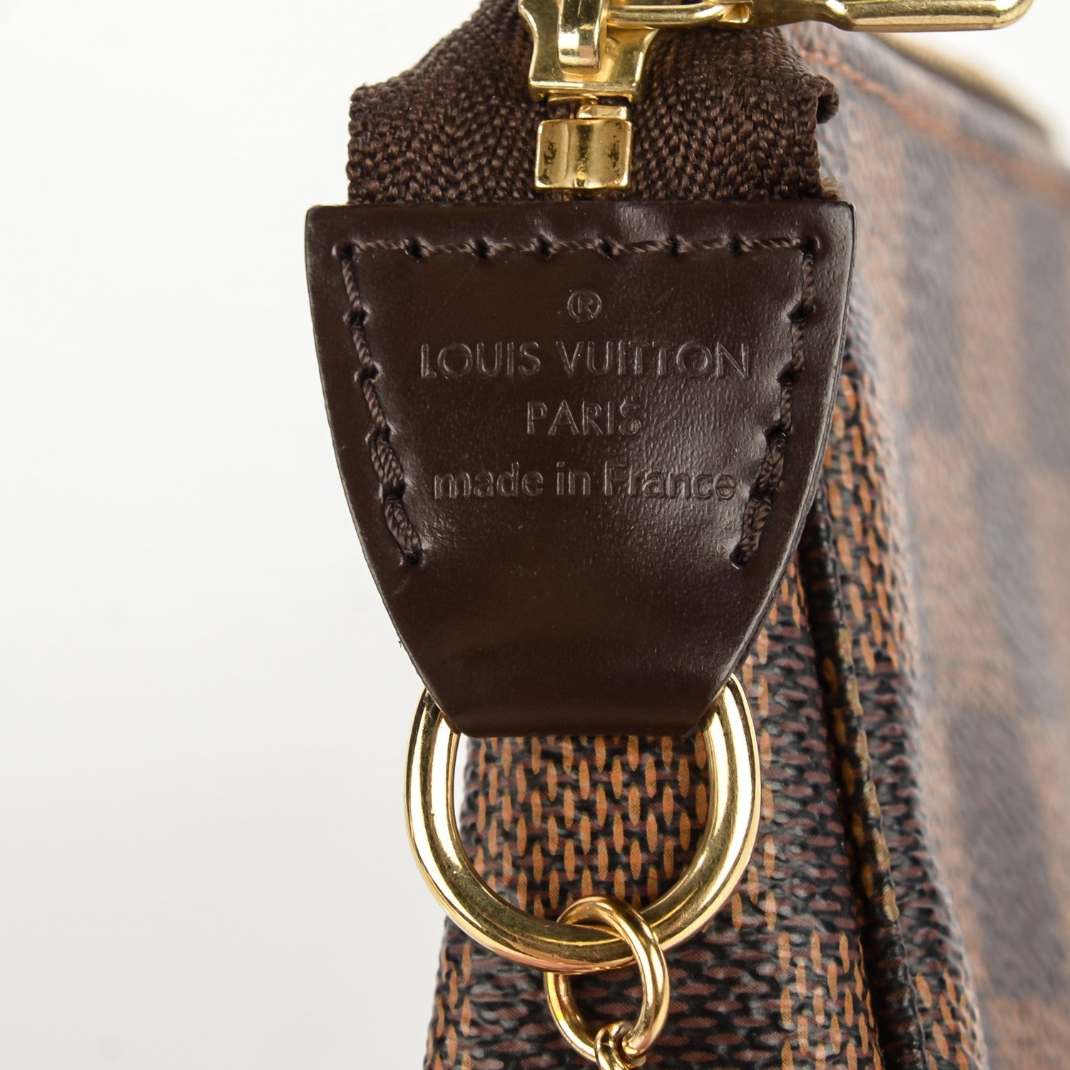 Louis Vuitton Damier Ebene Complice Trunks and Bags Mini Pochette Accessories Red 5 of 7