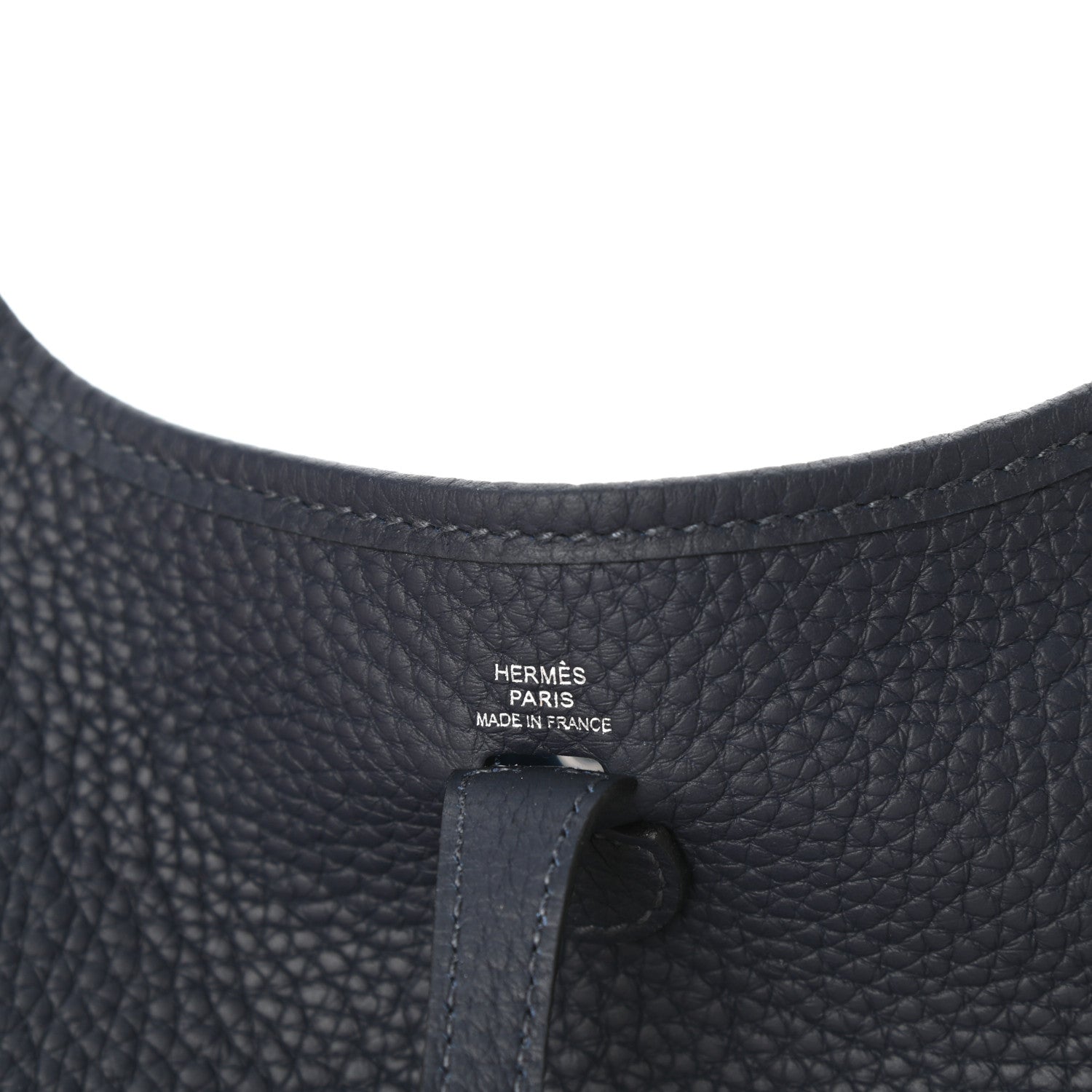 Hermes Taurillon Clemence Evelyne TPM Bleu Nuit 6 of 8