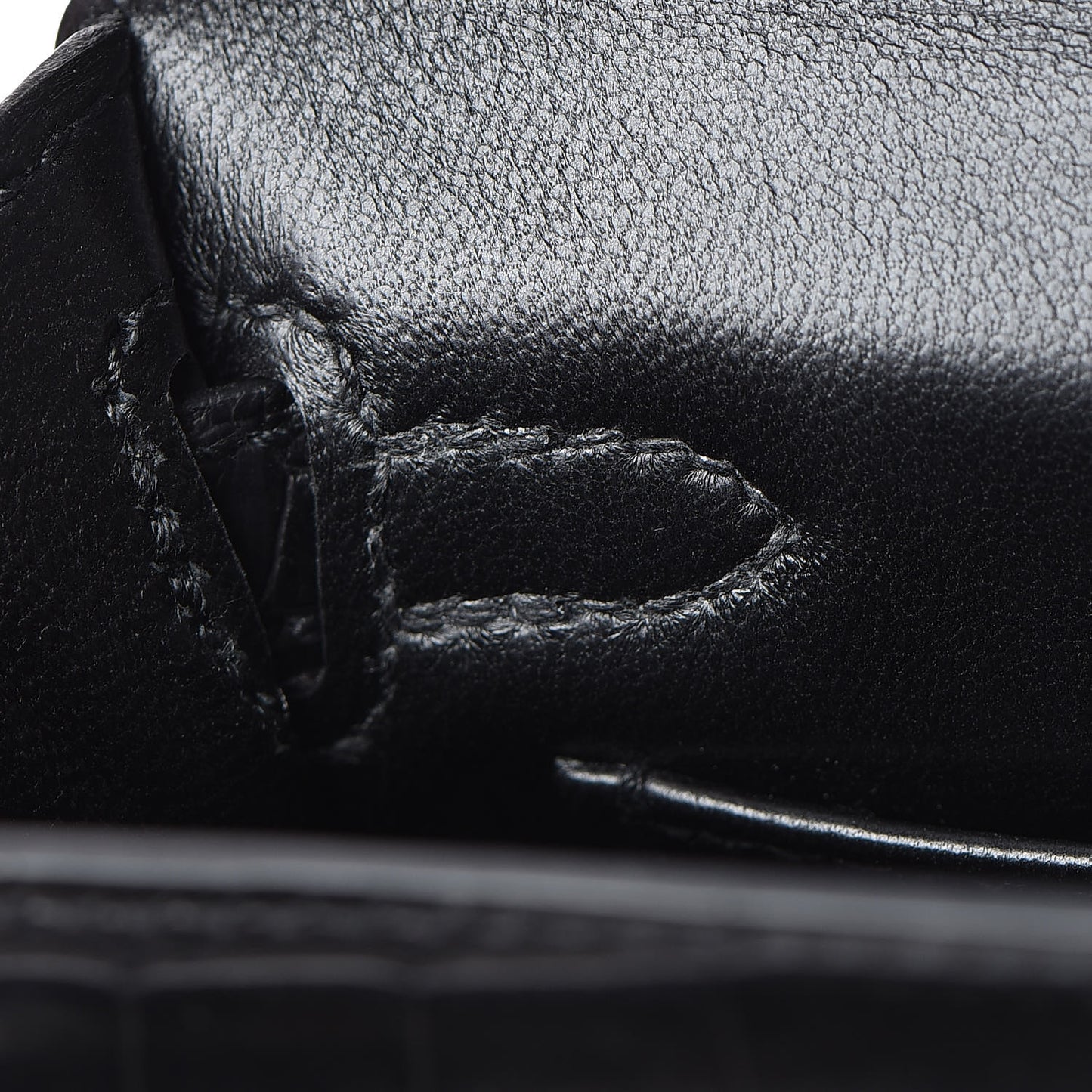 Matte Alligator Mini Kelly Sellier 20 Black