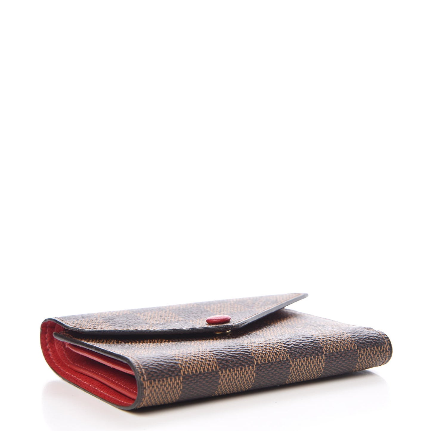 Damier Ebene Victorine Wallet Red