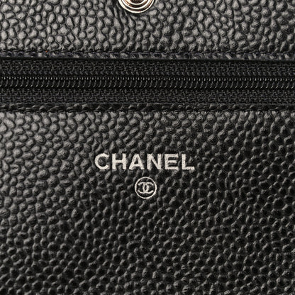 Chanel Caviar Quilted Wallet On Chain WOC Black 6 of 12
