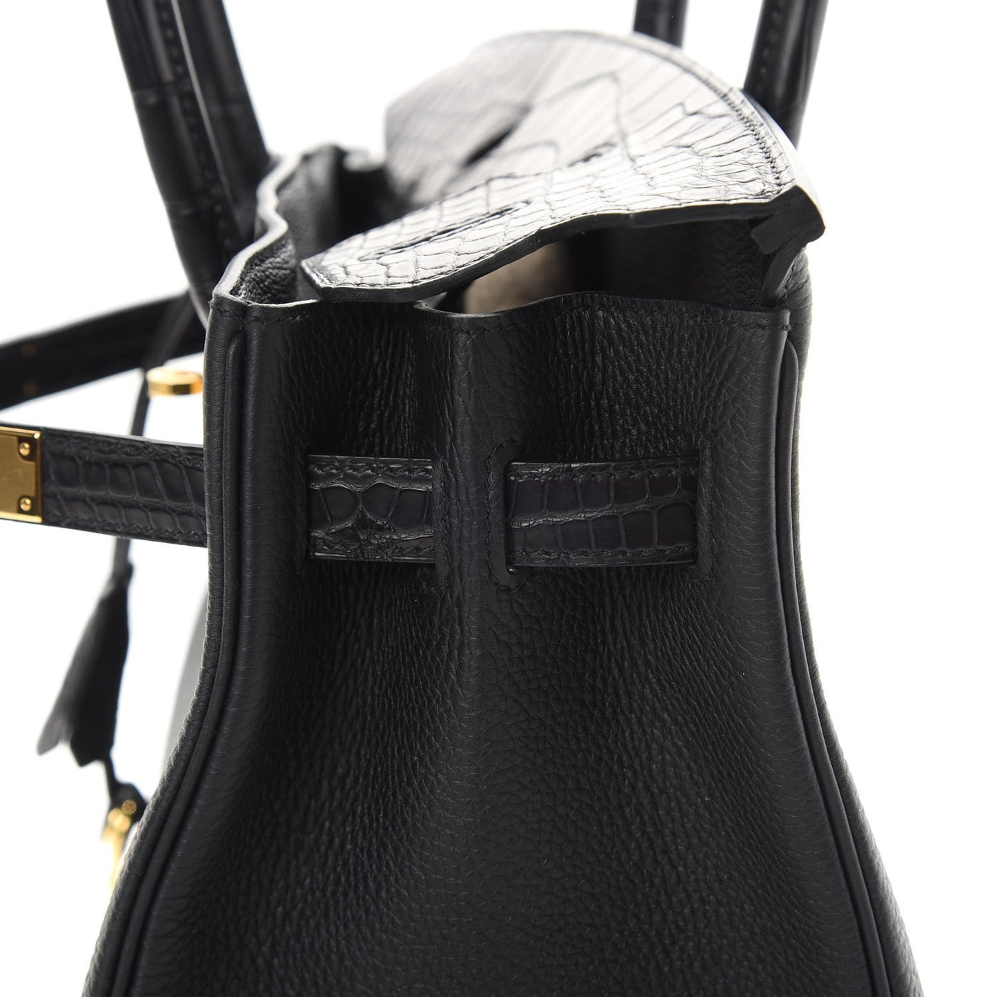 Togo Matte Alligator Birkin Touch 30 Black