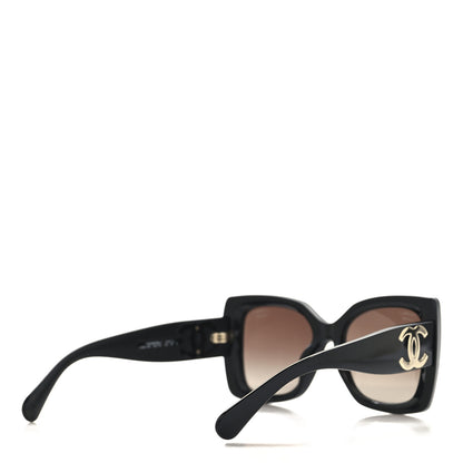Chanel Square Polarized CC Sunglasses 5494-A Black 4 of 7