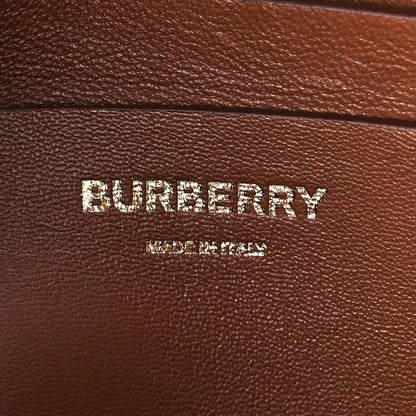 Burberry Smooth Calfskin Two Tone Small Grace Bag Malt Brown Black 6 of 11