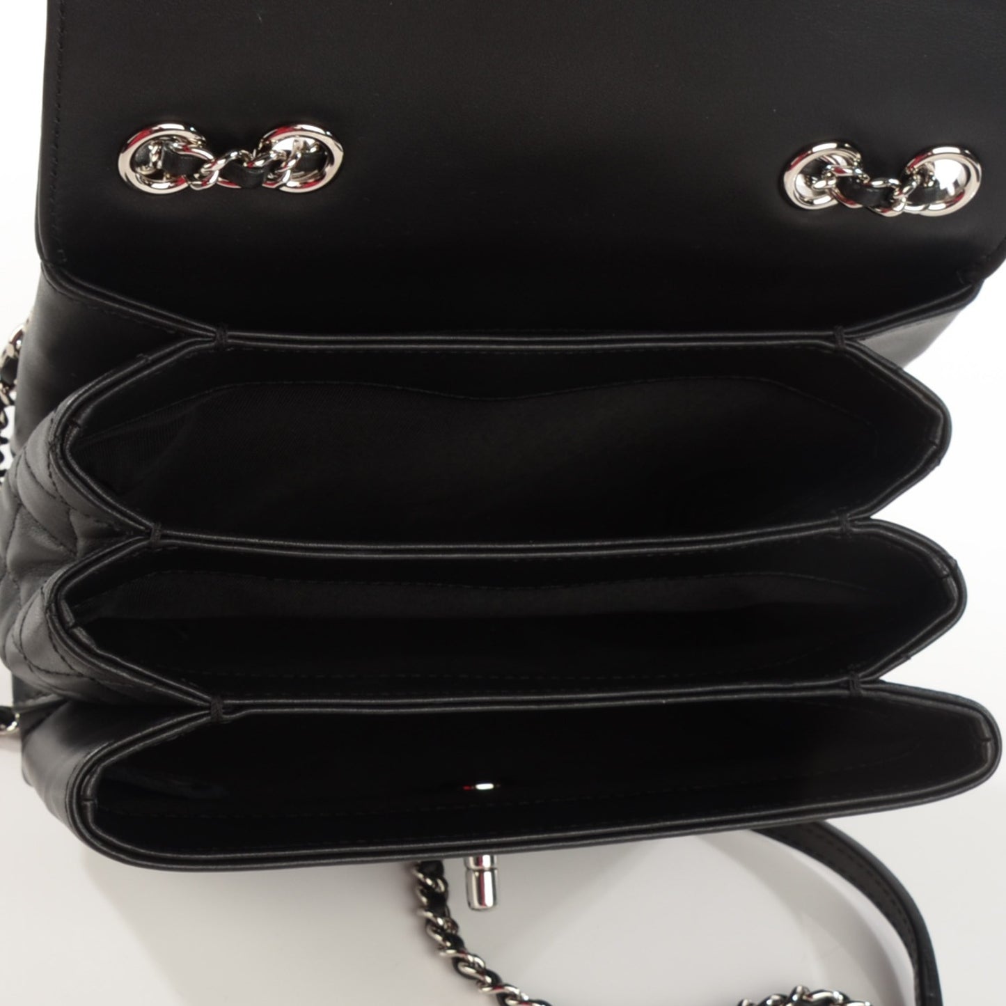 Calfskin Mini Tramezzo Flap Black