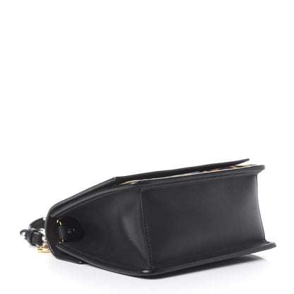 Fendi Vitello Century Velvet F is Fendi FF Small Kan I Shoulder Bag Black Tobacco 3 of 15