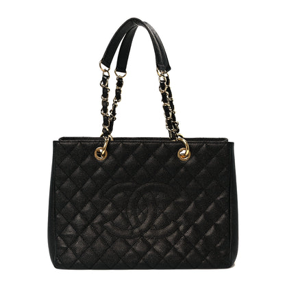 Chanel Caviar Quilted Grand Shopping Tote GST Black 1 of 10