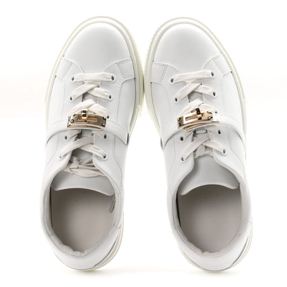 Hermes Calfskin Day Sneakers 38 White 2 of 10