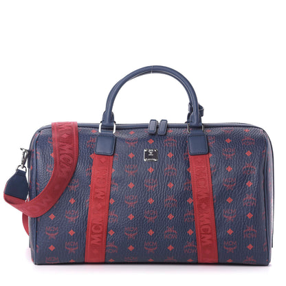 MCM Visetos Large Traveler Weekender Bag Deep Blue Sea 1 of 8