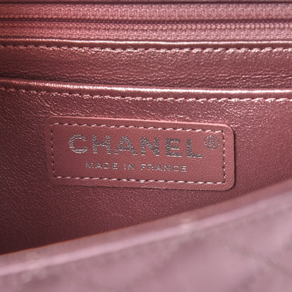 Chanel Metallic Calfskin Quilted Mini Rectangular Flap Pink 7 of 15