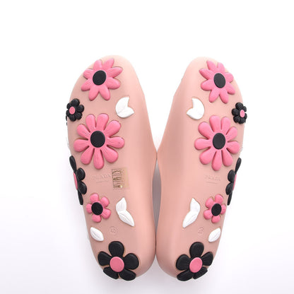 Prada Rubber Flower Slide Sandals 40 Orchidea Begonia 7 of 11