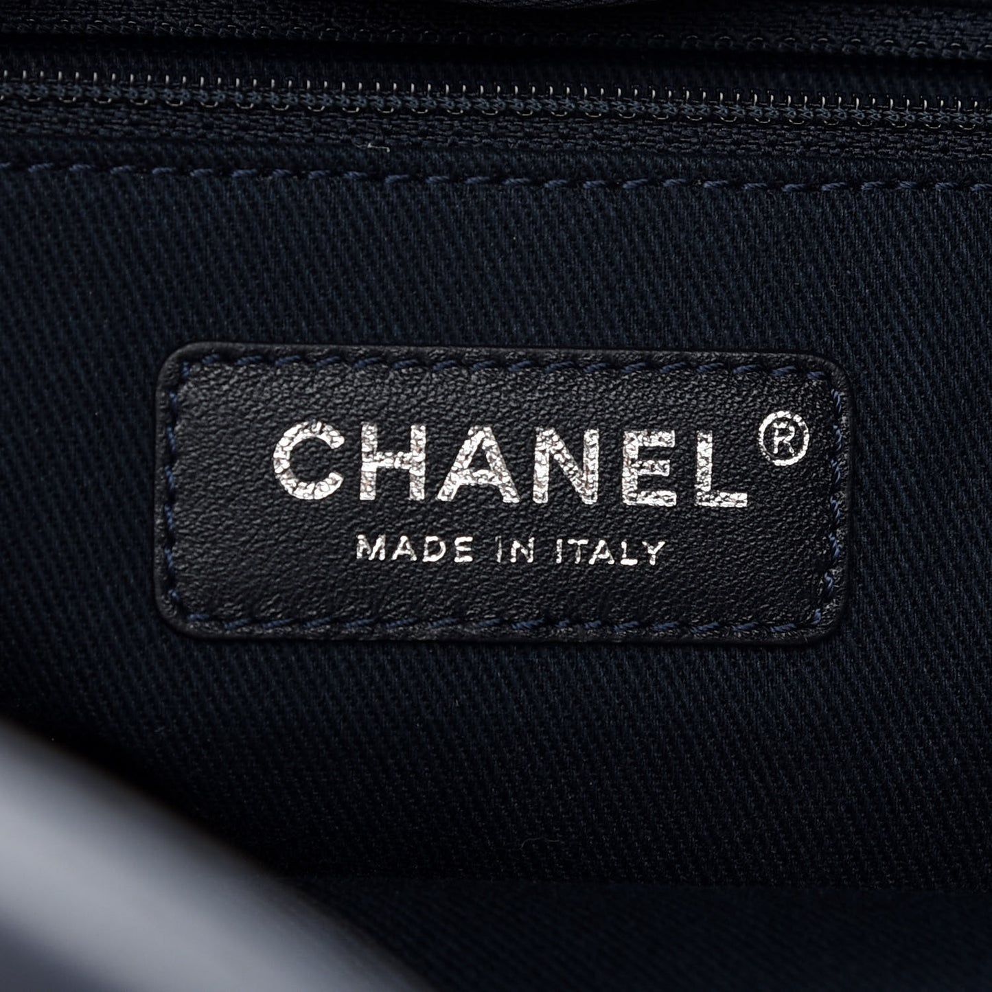 Denim Medium Deauville Tote Dark Blue