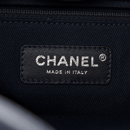 Chanel Denim Medium Deauville Tote Dark Blue 6 of 9