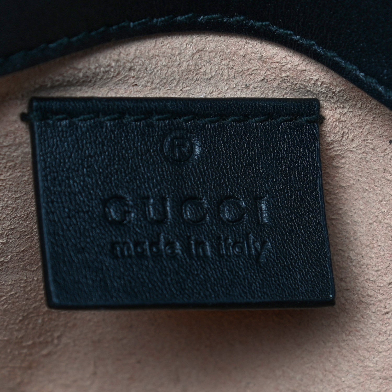 Gucci Calfskin Matelasse Super Mini GG Marmont Shoulder Bag Black 6 of 18