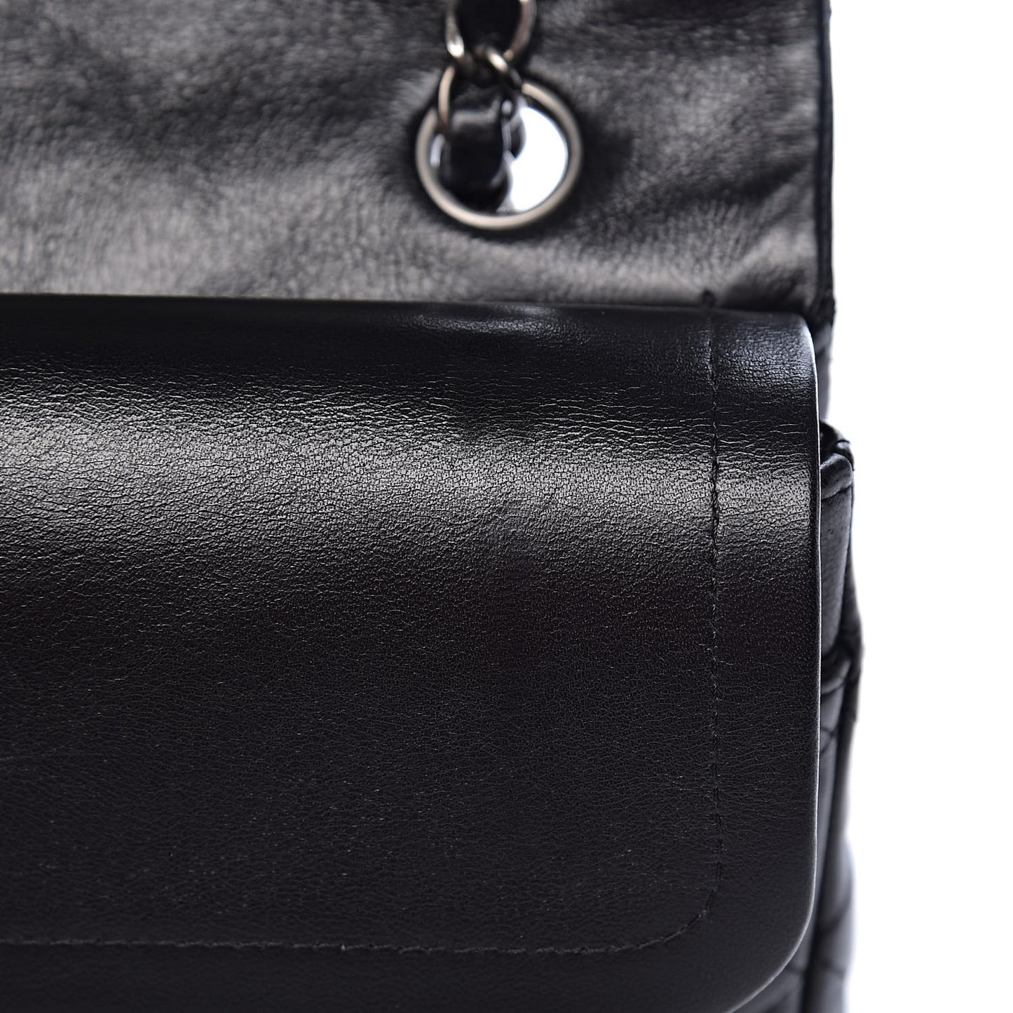 Lambskin Quilted Medium Hybrid Reissue Flap Black
