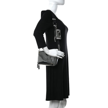 Prada Spazzolato Small Brique Crossbody Bag Argento 2 of 12