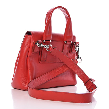 Givenchy Waxy Grained Calfskin Mini Pandora Pure Flap Bag Medium Red 3 of 19