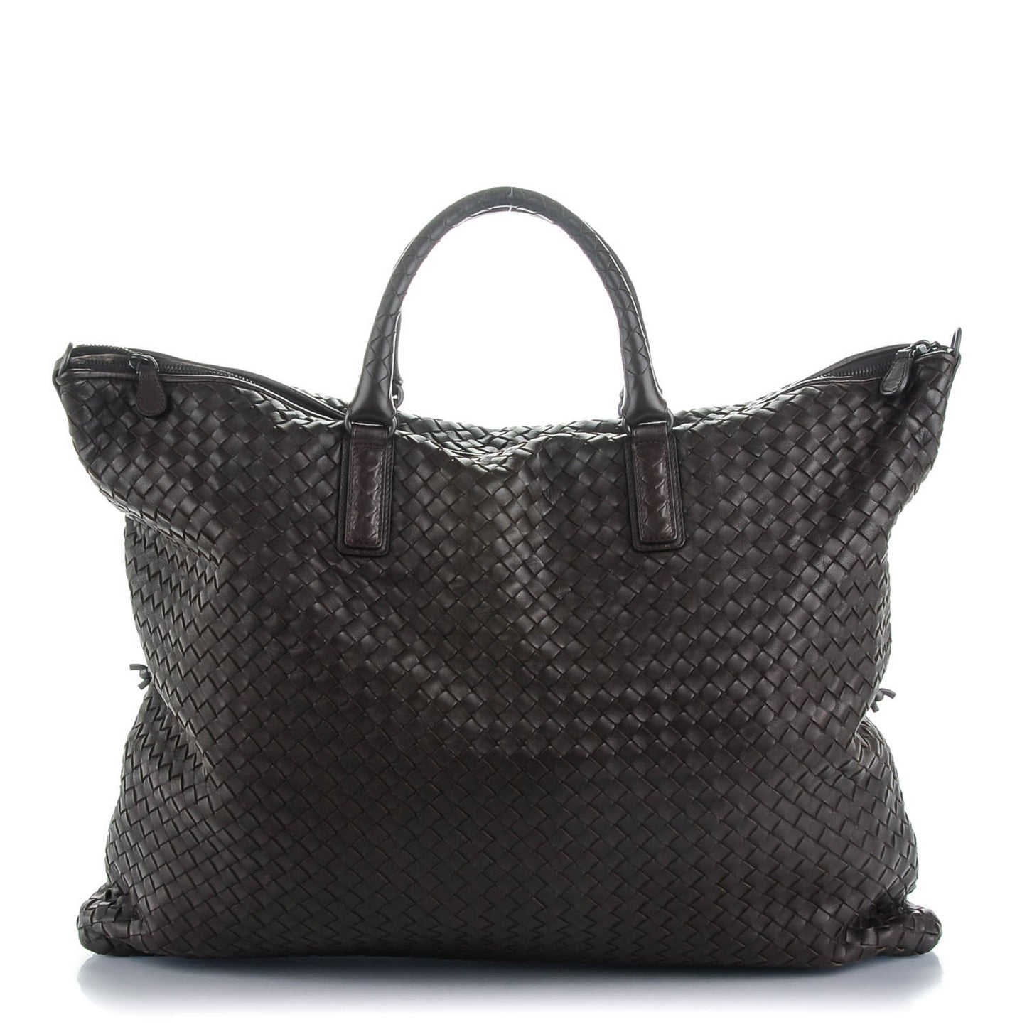 Nappa Intrecciato Convertible Bag Ebano