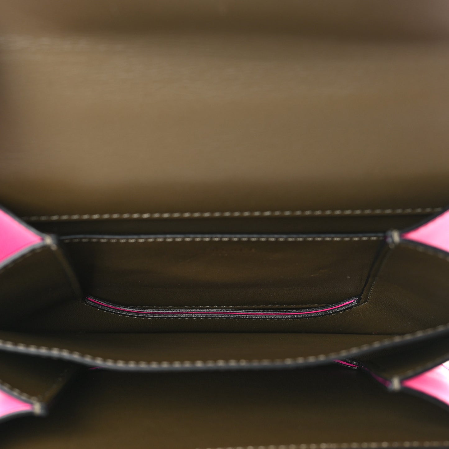 Vitello Barocco Virtus Small Top Handle Shoulder Bag Green Pink