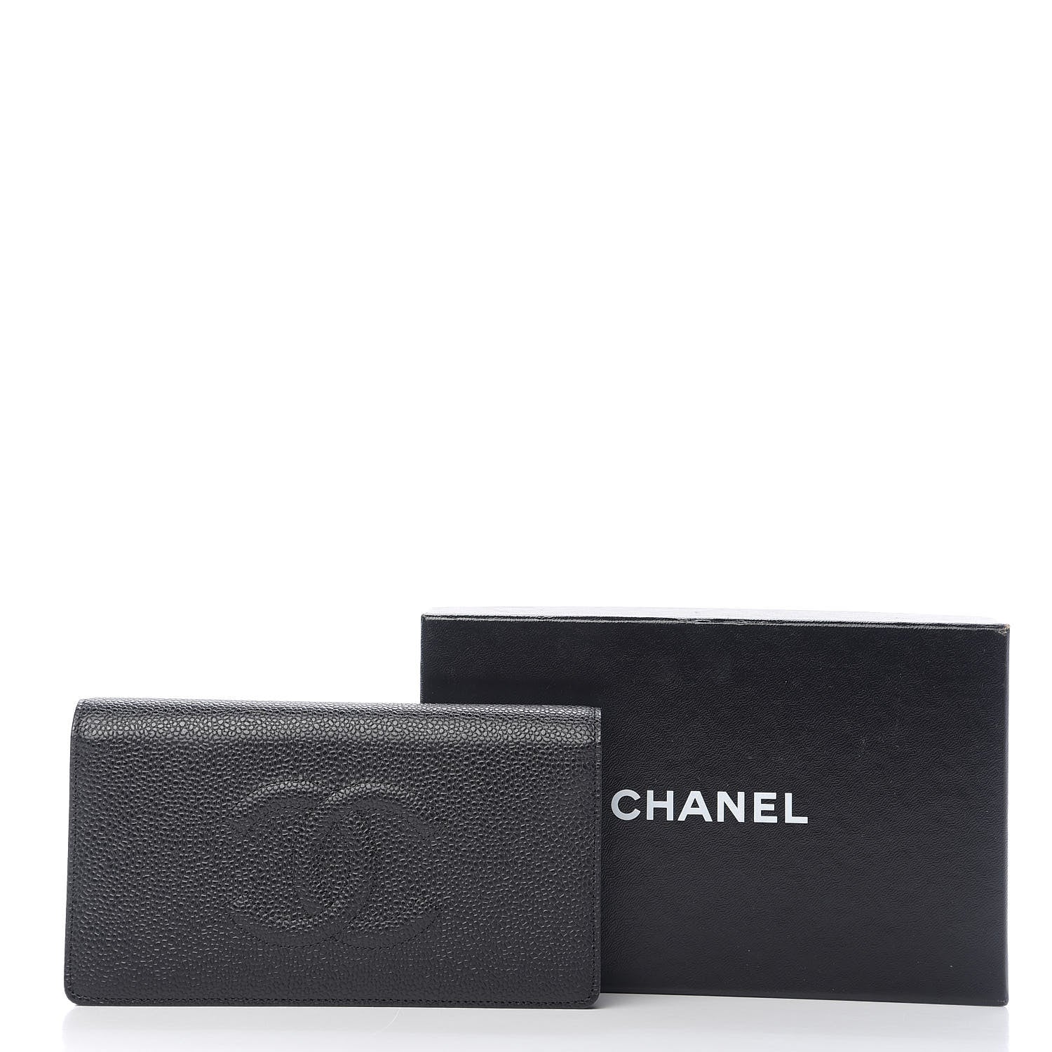 Chanel Caviar Timeless CC Yen Wallet Black 8 of 8