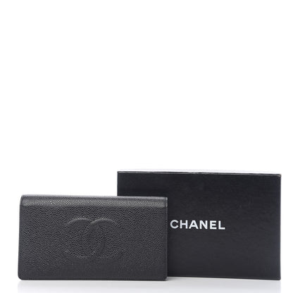 Chanel Caviar Timeless CC Yen Wallet Black 8 of 8