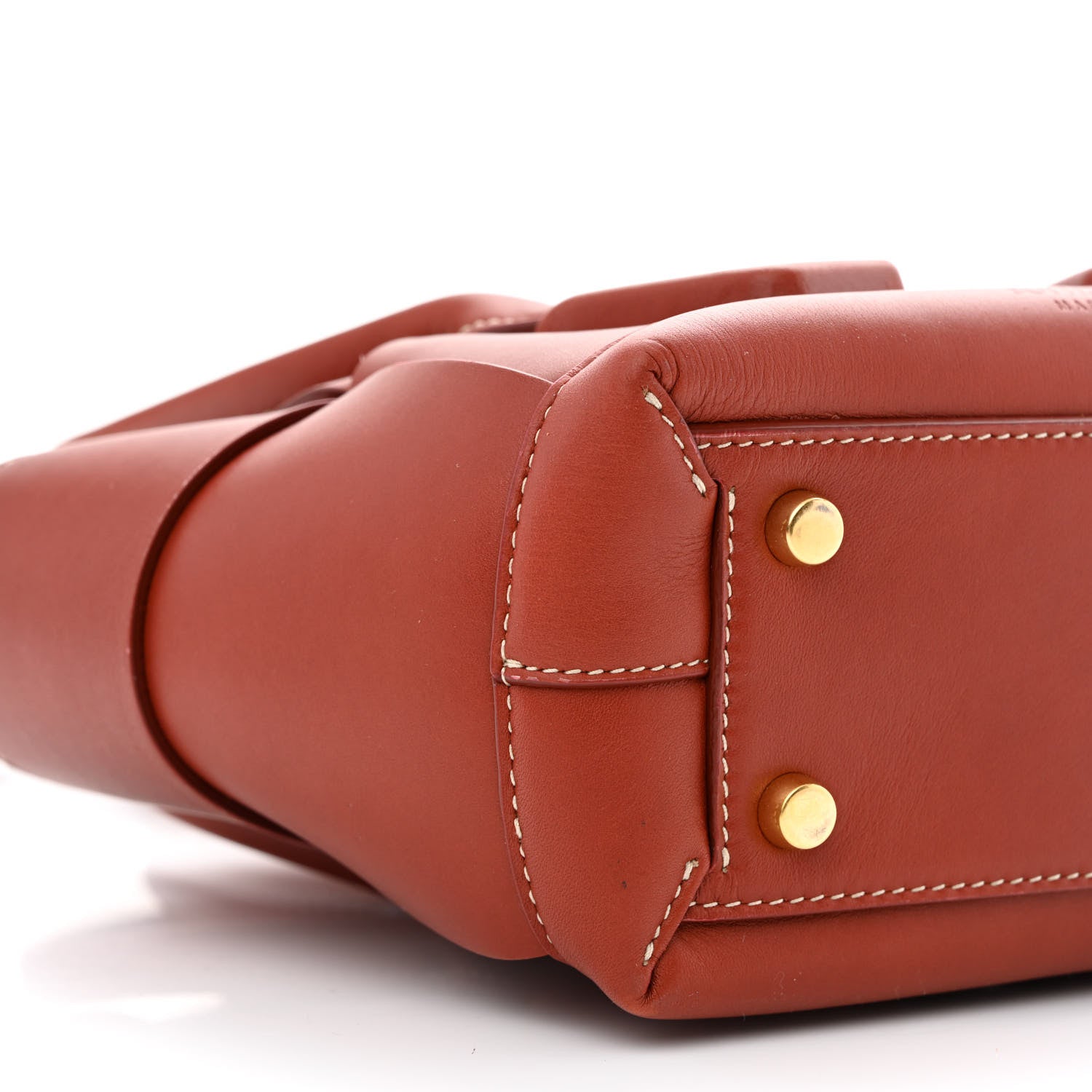 Bottega Veneta French Calfskin Maxi Intrecciato Mini Arco Rust 9 of 10