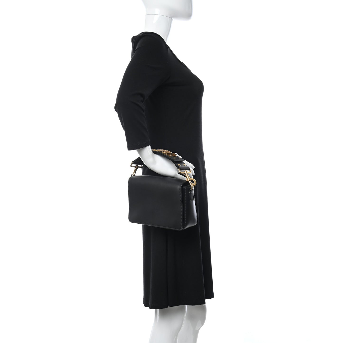Calfskin J'Adior Flap Bag Black