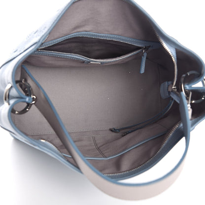 MCM Grained Calfskin Medium Klara Hobo Sky Blue 7 of 10
