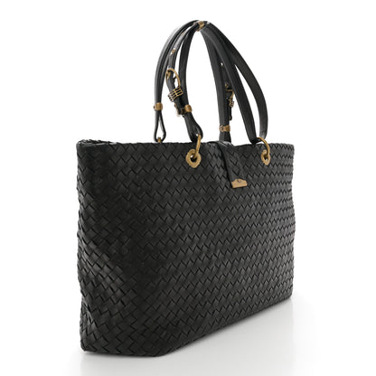 Bottega Veneta Nappa Intrecciato Large Capri Tote Ebano 3 of 13
