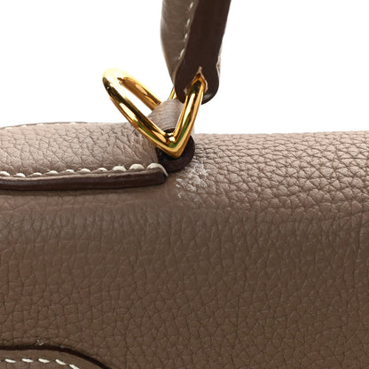 Hermes Togo Kelly Retourne 32 Etoupe 9 of 12