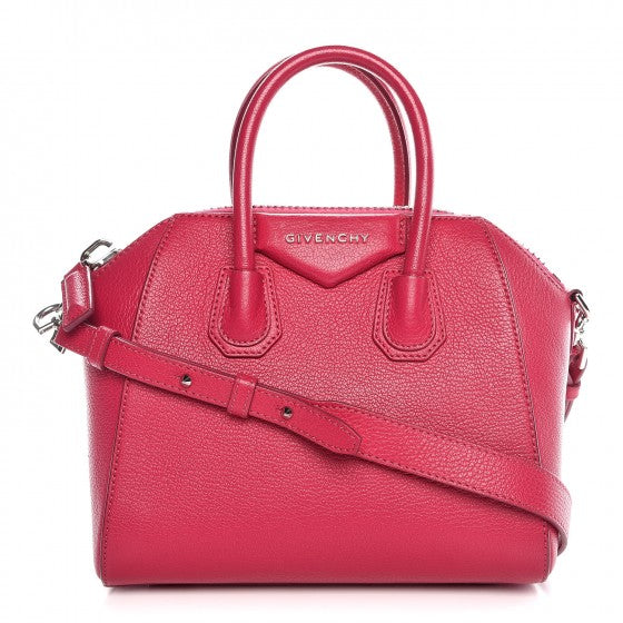 Sugar Goatskin Mini Antigona Magenta