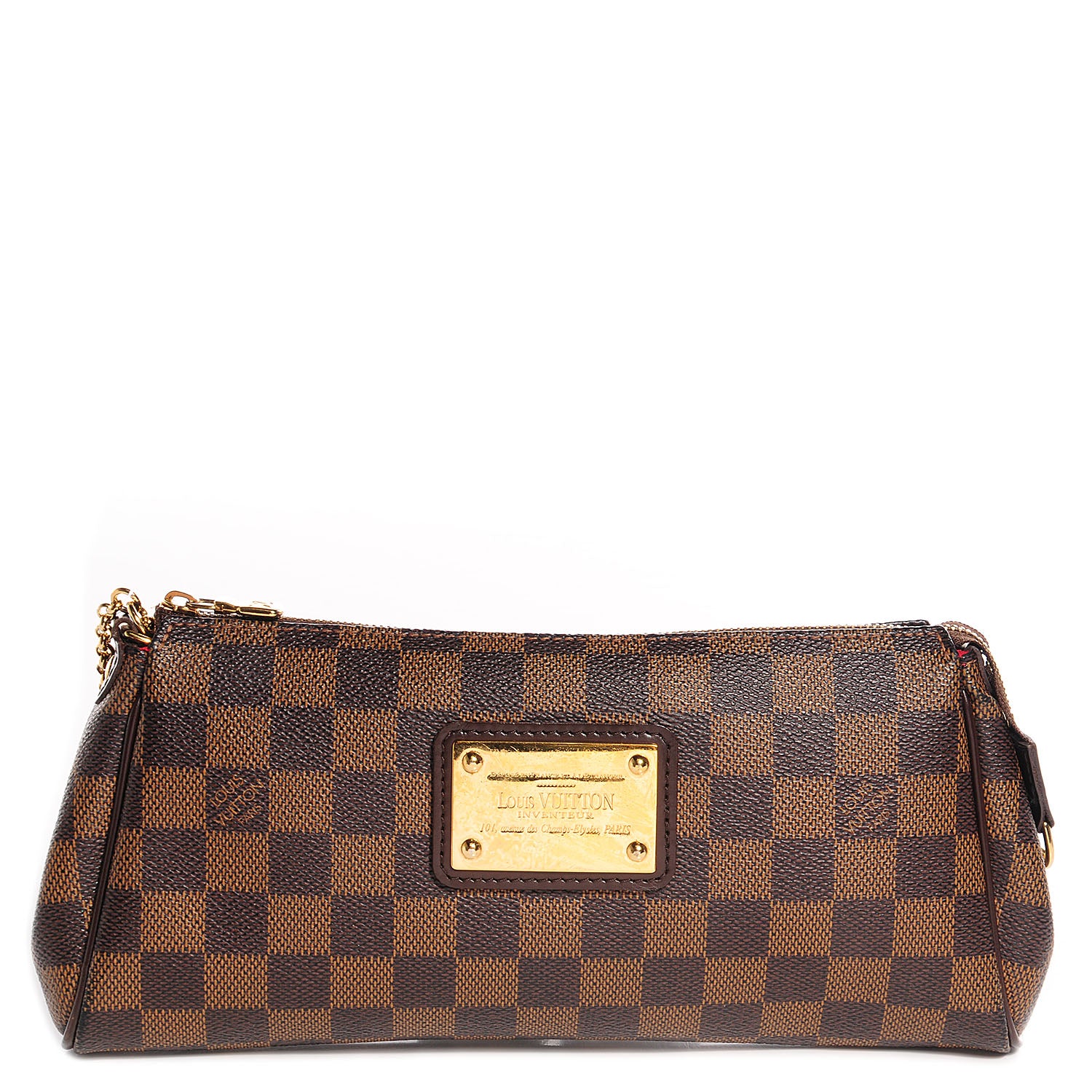 Louis Vuitton Damier Ebene Eva Clutch 1 of 7
