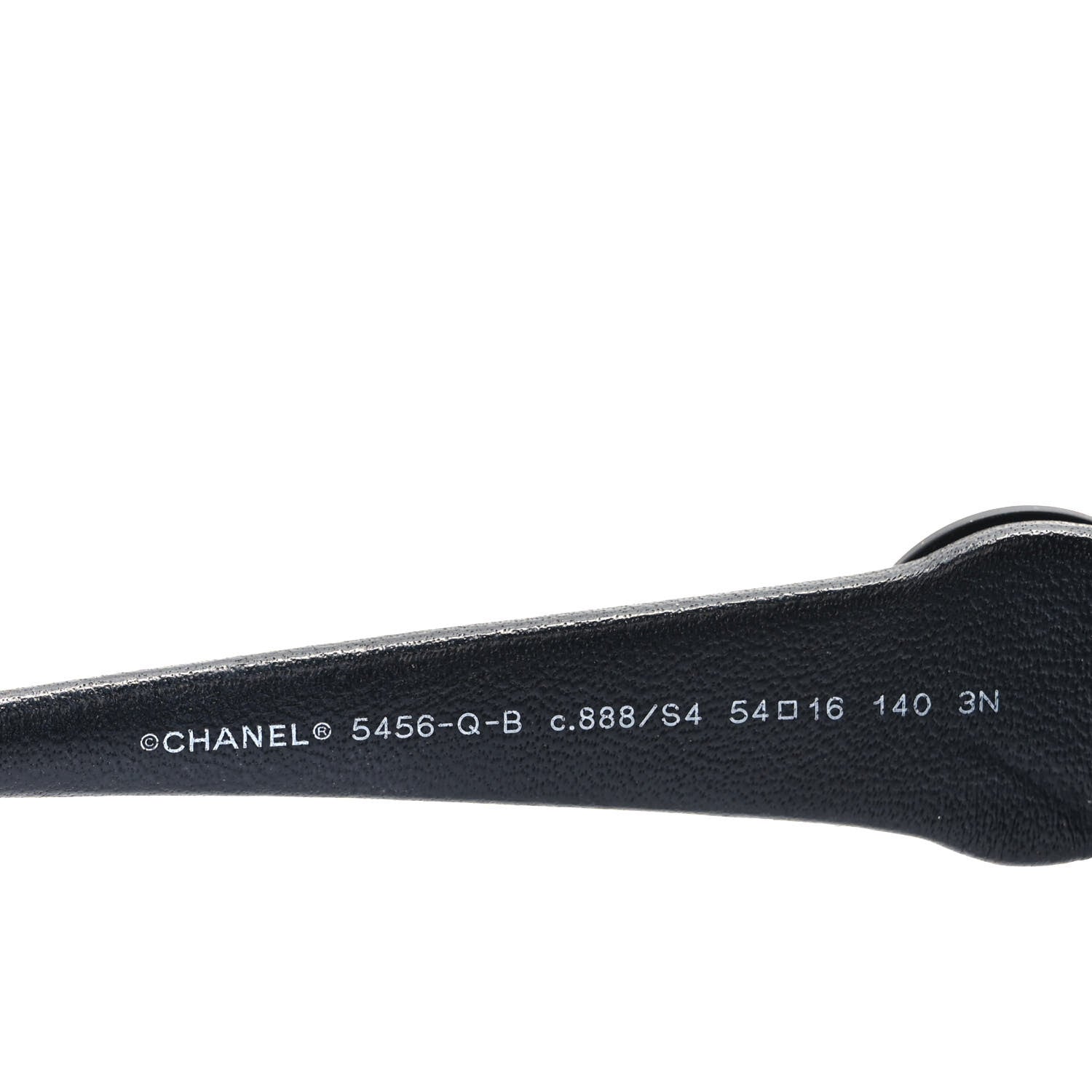 Chanel Acetate Square Cat Eye CC Sunglasses 5456 Black 6 of 9