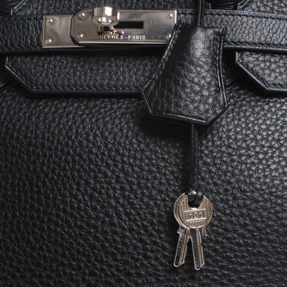 Hermes Taurillon Clemence Birkin 35 Black 5 of 10