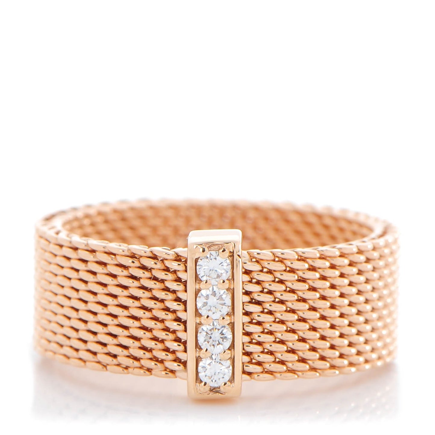 18K Rose Gold 4 Diamond Somerset Ring 5.5