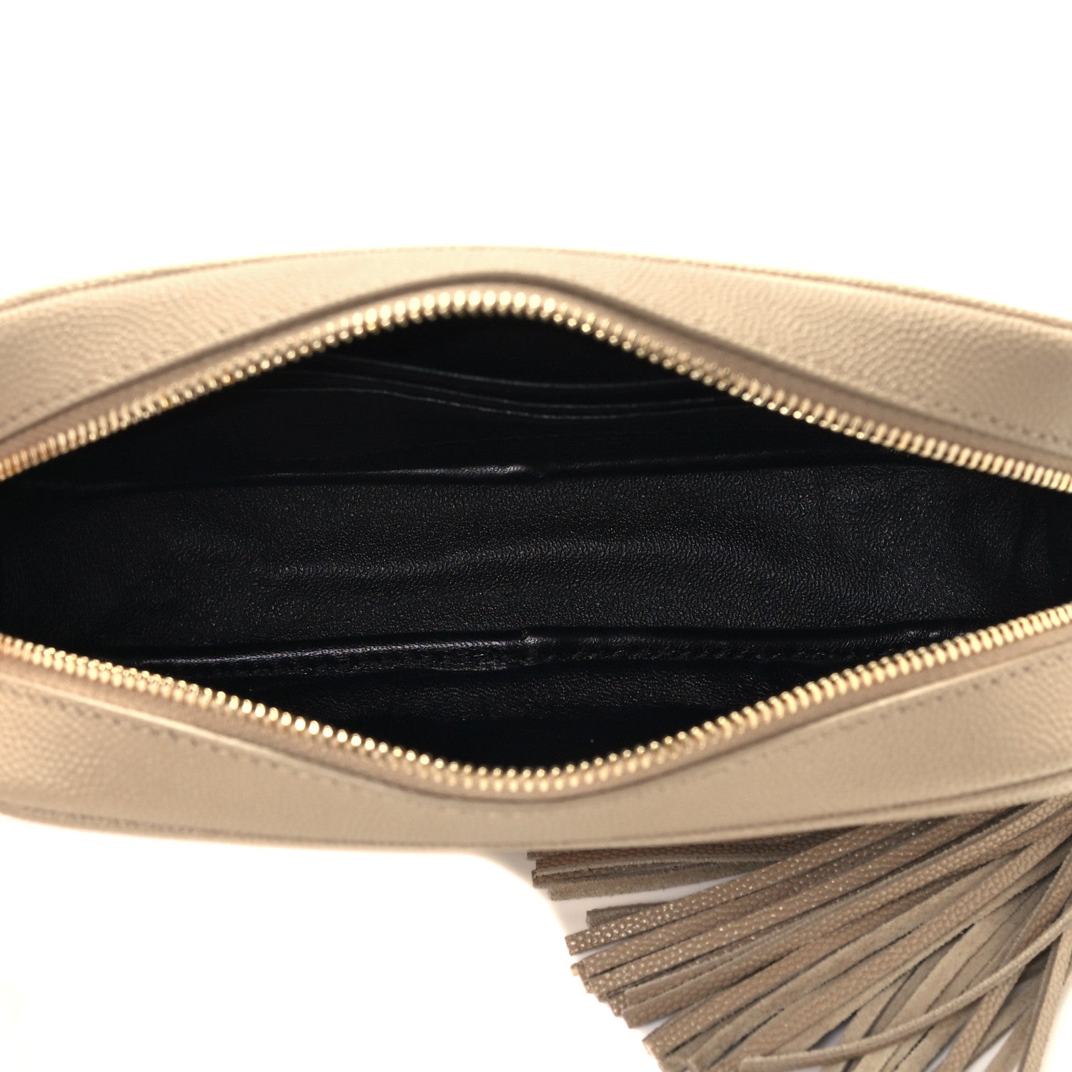 Saint Laurent Grain De Poudre Matelasse Monogram Mini Lou Camera Bag Dark Beige 5 of 10