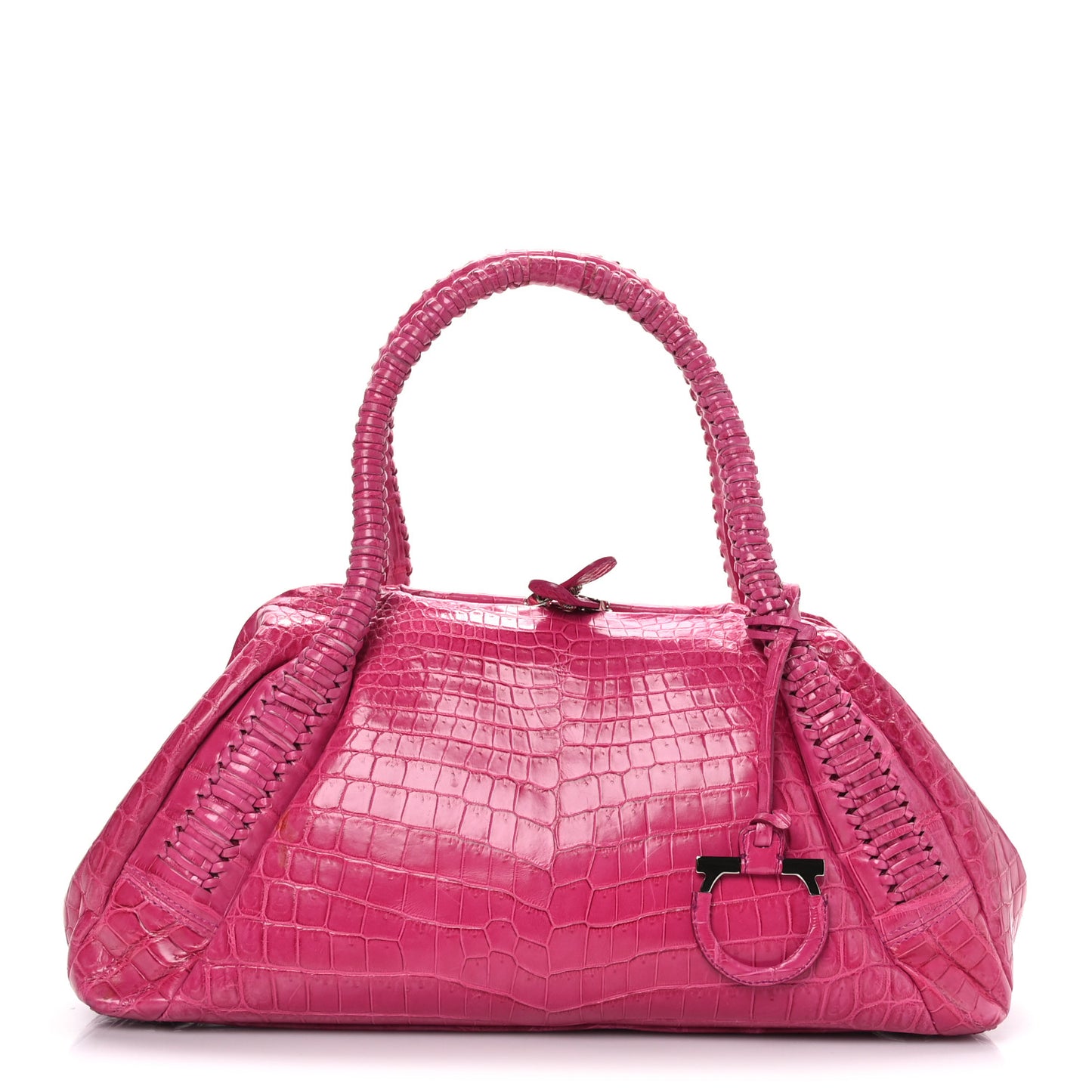 Crocodile Shoulder Bag Pink
