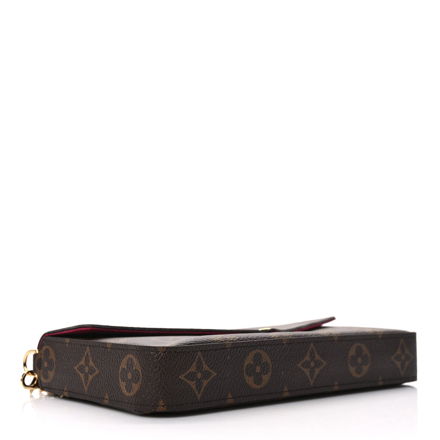 Louis Vuitton Monogram Pochette Felicie Chain Wallet Fuchsia 5 of 15