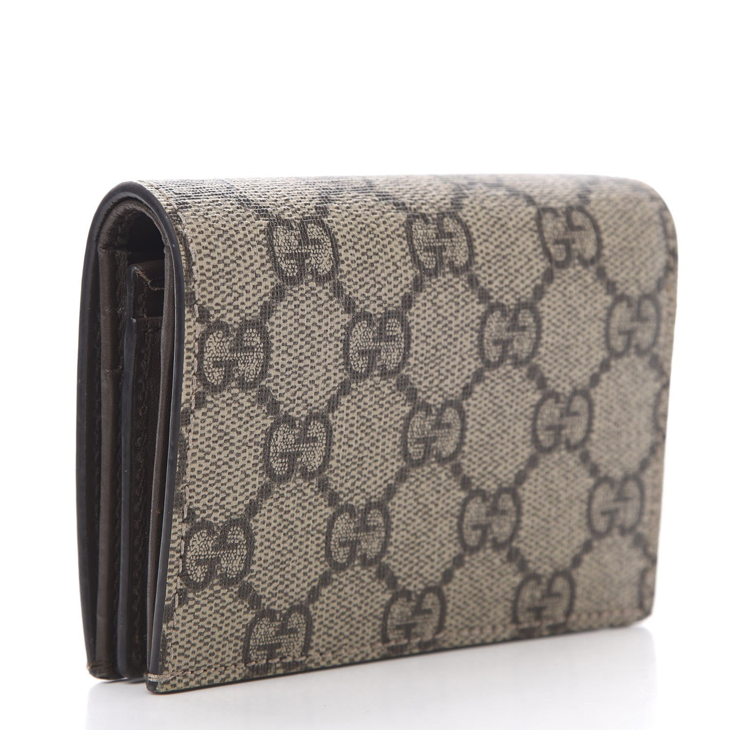 Gucci GG Supreme Monogram Card Case Beige 3 of 8
