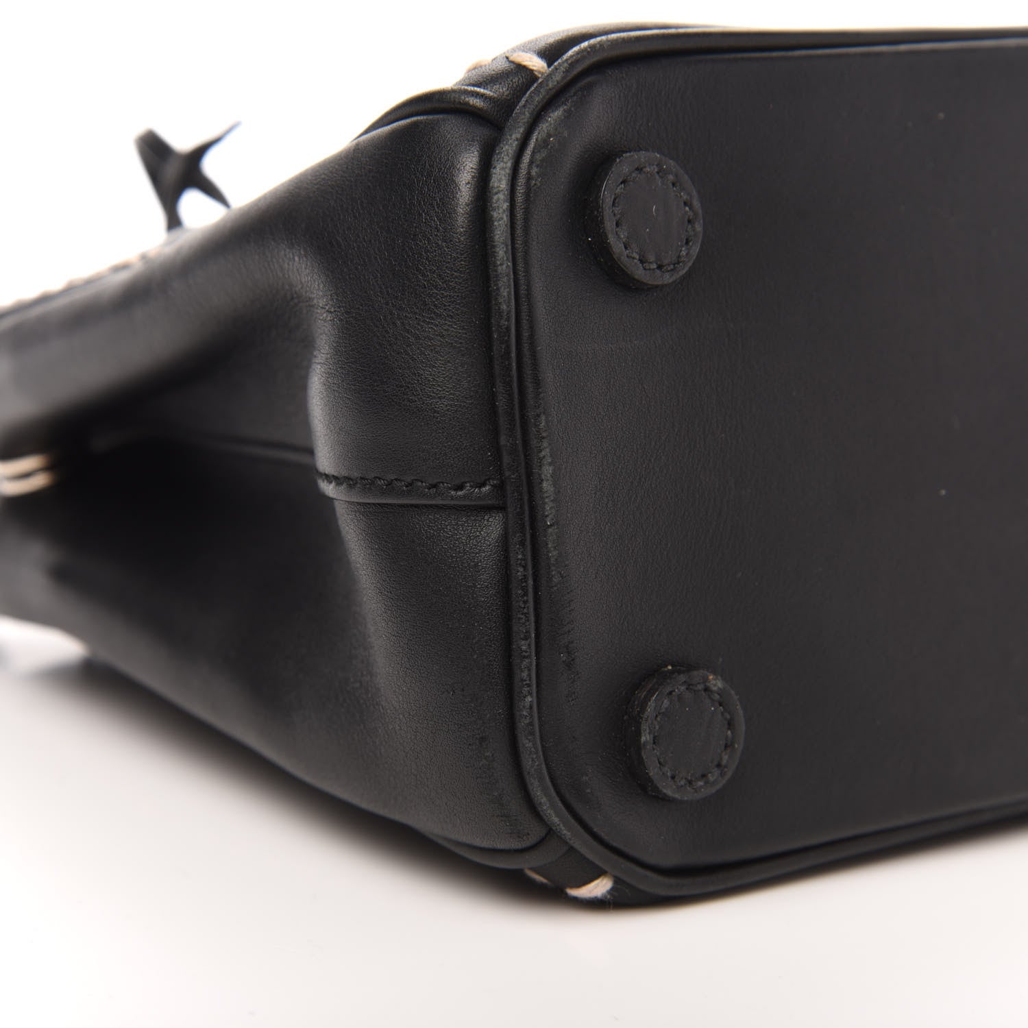 Prada City Calf Mini Hand Stitched Galleria Double Zip Tote Black 15 of 15