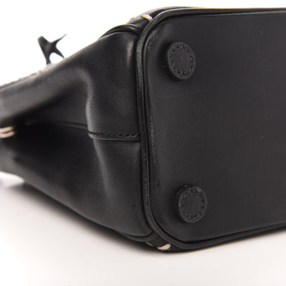 Prada City Calf Mini Hand Stitched Galleria Double Zip Tote Black 15 of 15