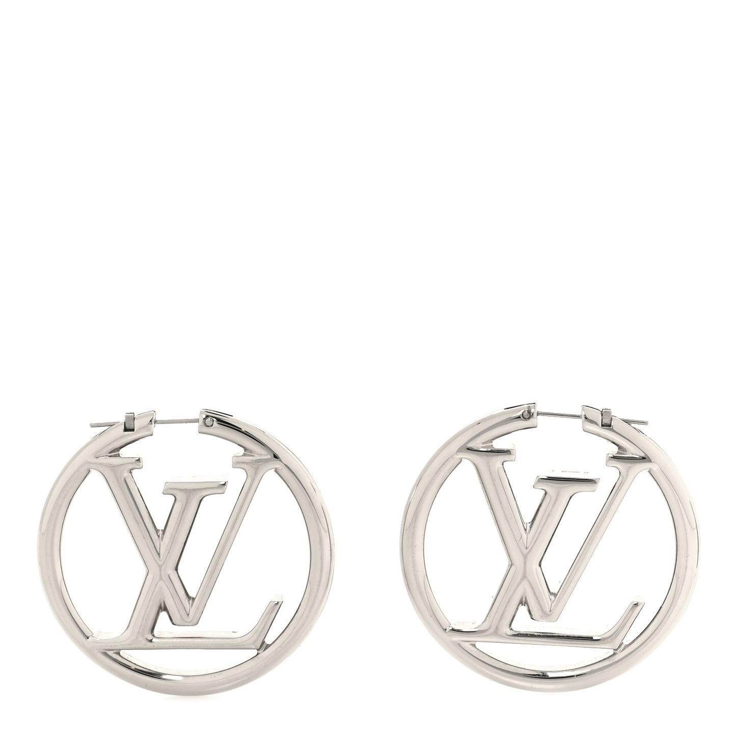 Palladium Louise Hoop Earrings Silver