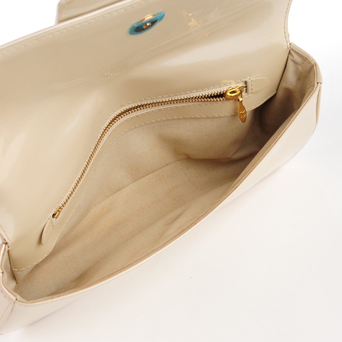 Patent Sobe Clutch Blanc Corail