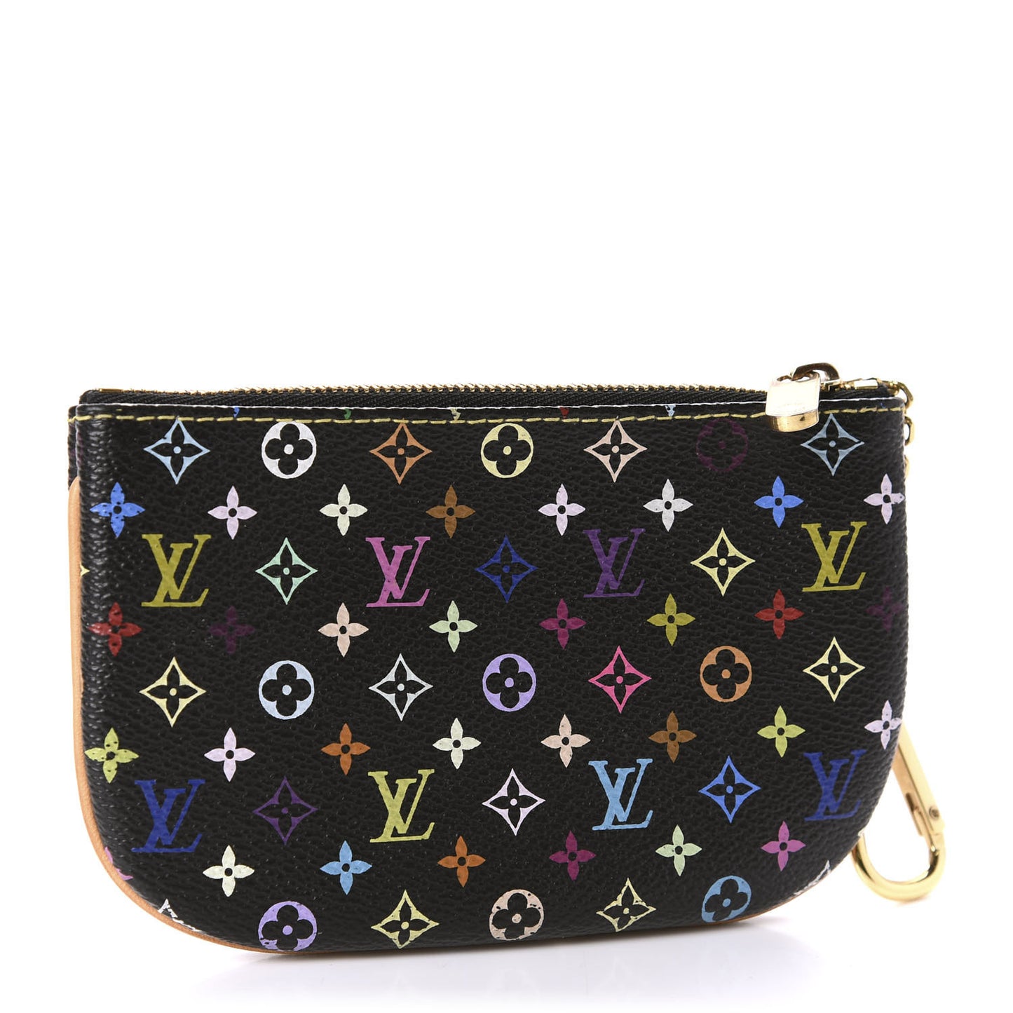 Monogram Multicolor Pochette Plate MM Black