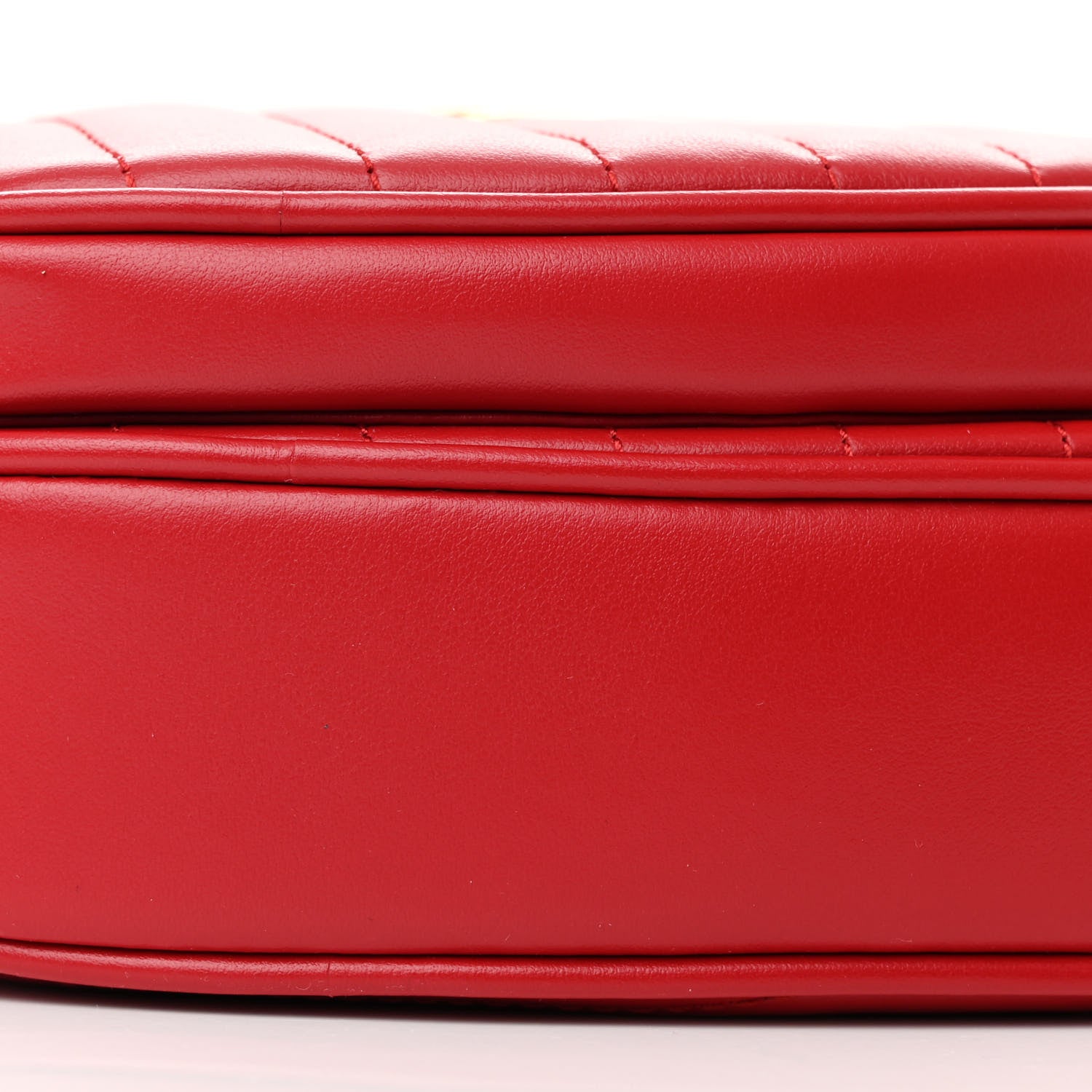 Gucci Calfskin Matelasse Diagonal Mini Interlocking G Heart Shoulder Bag Hibiscus Red 10 of 10