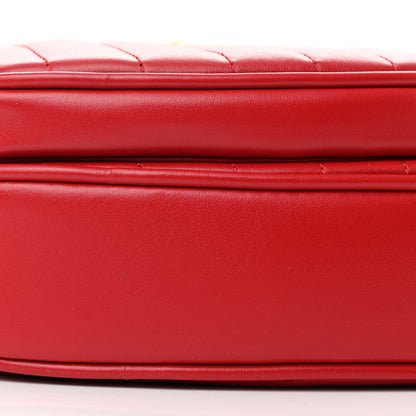 Gucci Calfskin Matelasse Diagonal Mini Interlocking G Heart Shoulder Bag Hibiscus Red 10 of 10