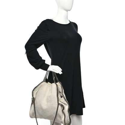 Stella McCartney Linen Falabella Fold Over Tote Pure White 2 of 11