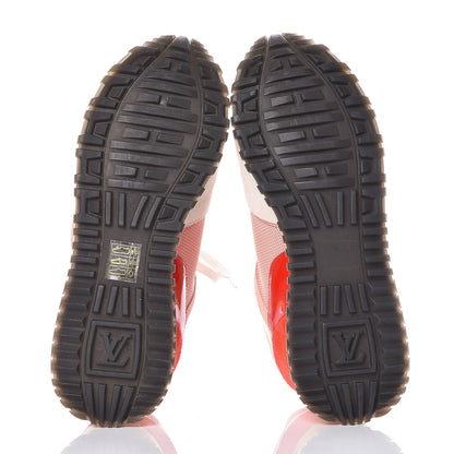 Louis Vuitton Suede Calfskin Run Away Sneakers 36 Rouge Pink 5 of 8
