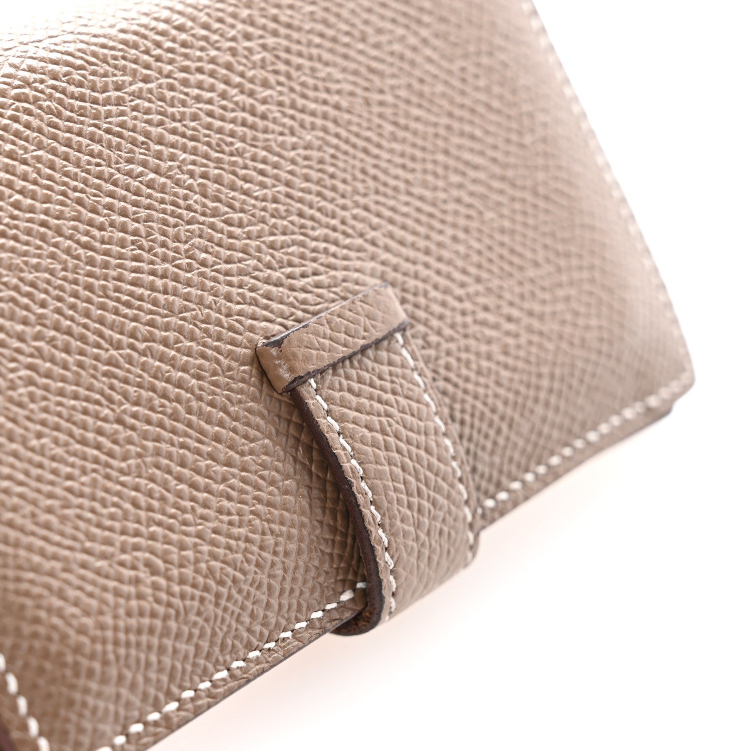 Hermes Epsom Bearn Card Holder Wallet Etoupe 10 of 13